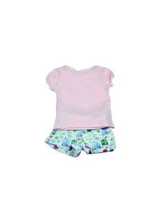 Conjunto corto short dibujo bebé niña  2