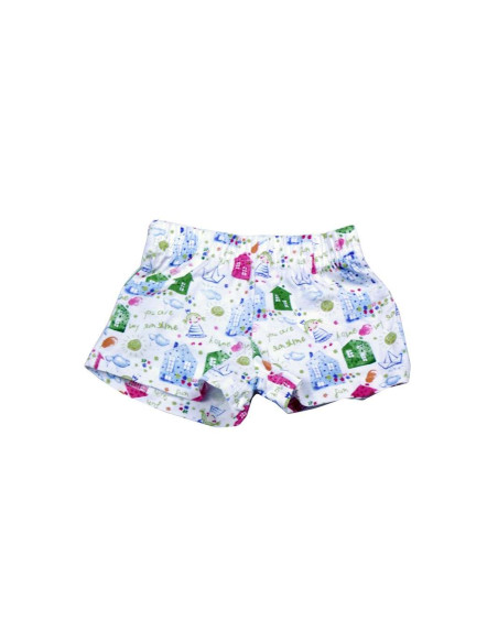 Conjunto corto short dibujo bebé niña 