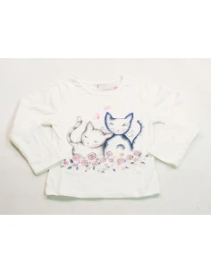 Camiseta gatitos bebé niña 