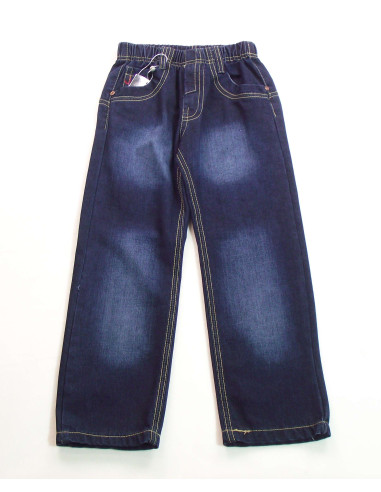Pantalón tejano con goma niño 