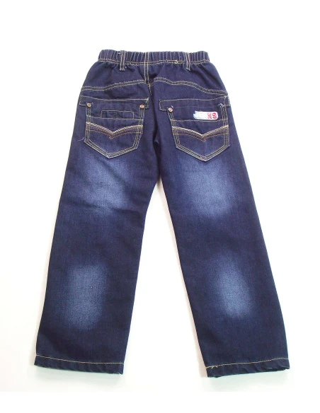 Pantalón tejano con goma niño 