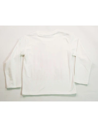 Camiseta manga larga letras niño 