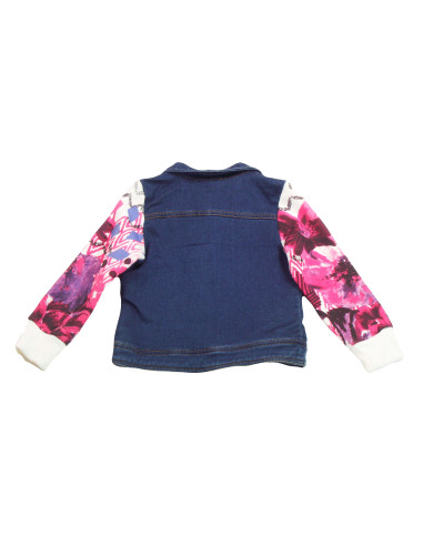 Cazadora tejana estampada niña 