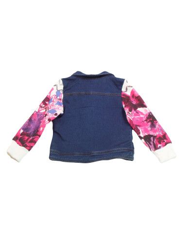 Cazadora tejana estampada niña 