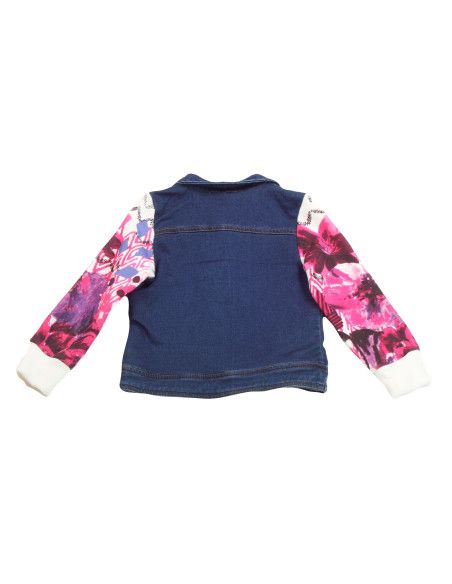 Cazadora tejana estampada niña 