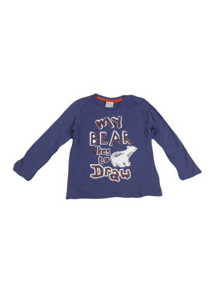 Camiseta manga larga oso bebé niño [product.brand] 1 - Ropa para Bebé | dyley | 