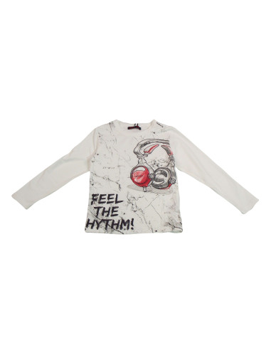 Camiseta manga larga música niño 