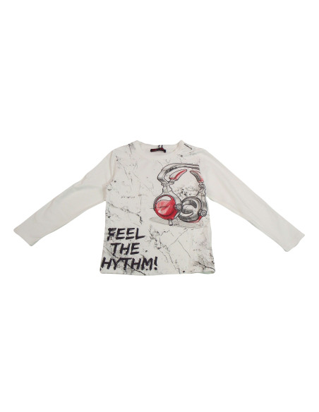 Camiseta manga larga música niño 
