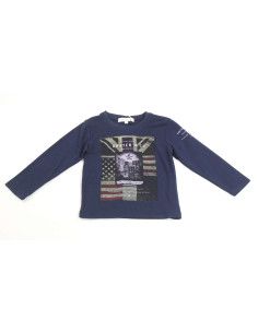 Camiseta manga larga bandera niño 