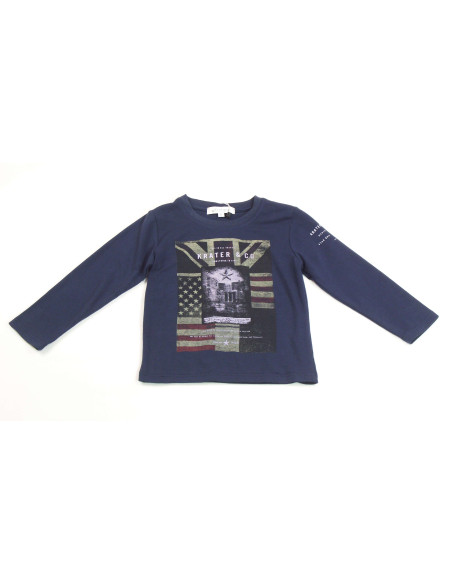 Camiseta manga larga bandera niño 