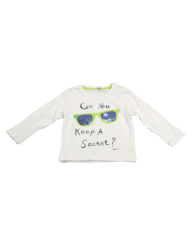 Camiseta manga larga gafas bebé niño 