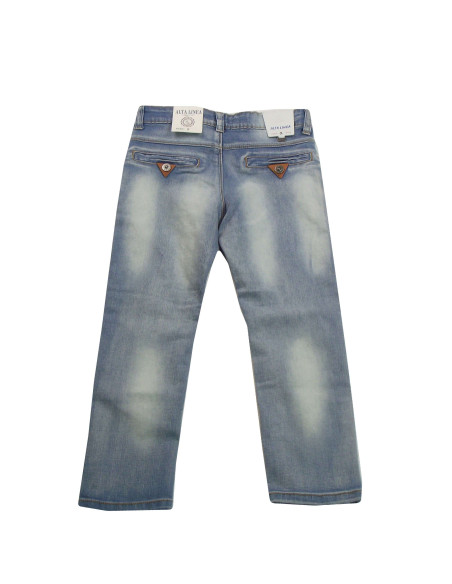 Pantalón chino vaquero desgaste niño 