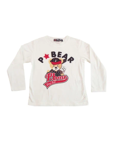 Camiseta manga larga oso bebé niño 
