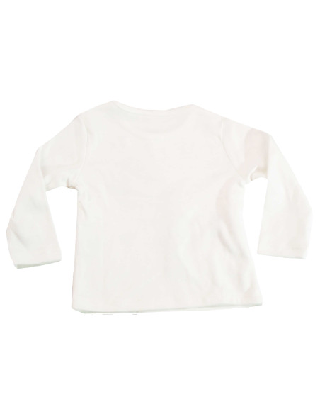 Camiseta manga larga flor bebé niña 
