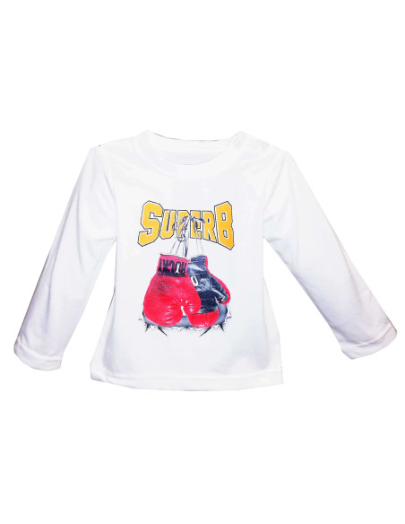 Camiseta manga larga guantes bebé niño 