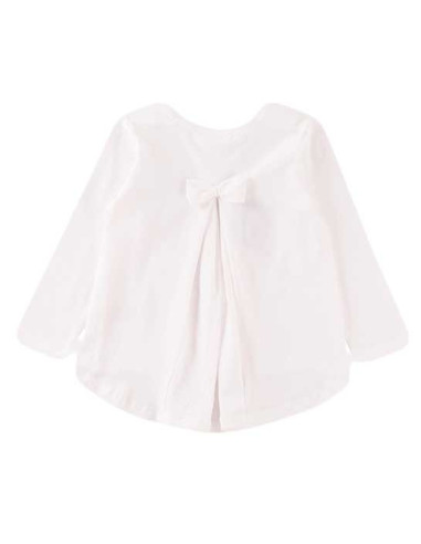 Camiseta manga larga con lazo niña 