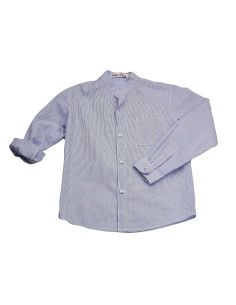 Camisa manga larga cuello mao niño 