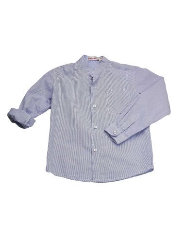 Camisa manga larga cuello mao niño 