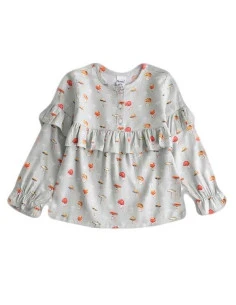 Blusa manga larga setas niña 