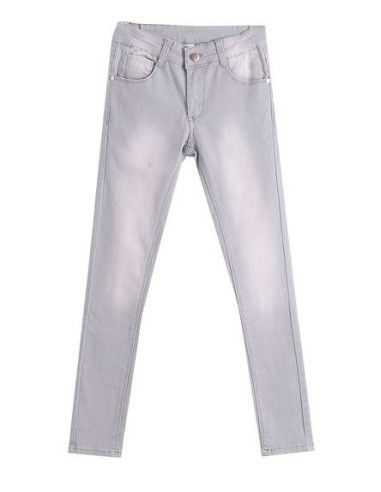 Pantalón largo vaquero gris niña 
