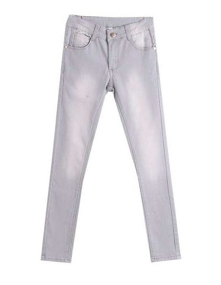 Pantalón largo vaquero gris niña 