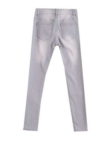 Pantalón largo vaquero gris niña 
