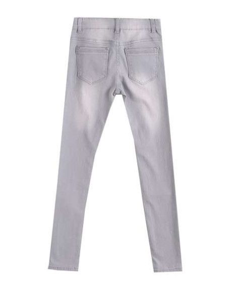 Pantalón largo vaquero gris niña 