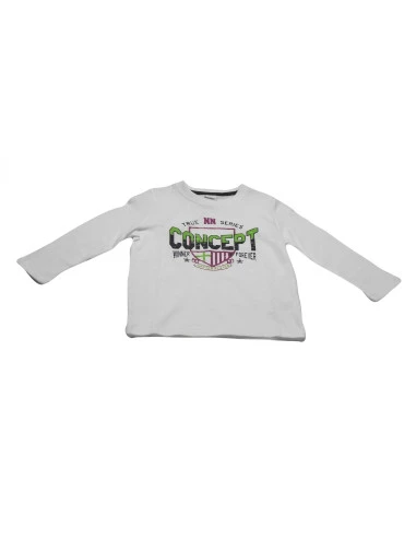 Camiseta manga larga letras niño 