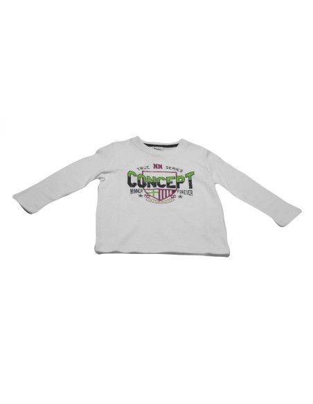 Camiseta manga larga letras niño 