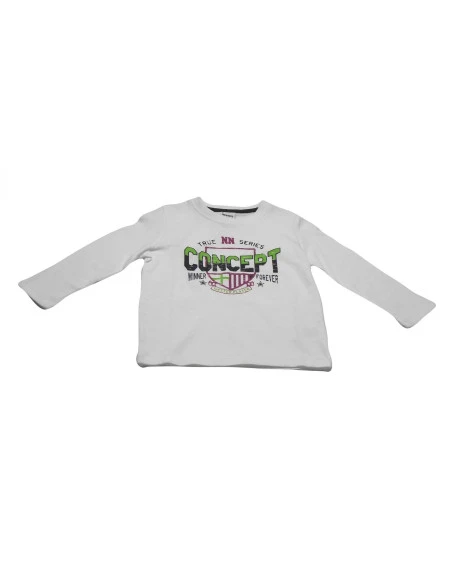 Camiseta manga larga letras niño 