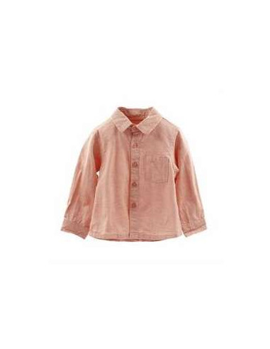 Camisa manga larga melocotón bebé niño 
