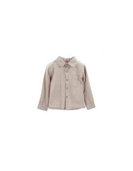 Camisa manga larga camel bebé niño 