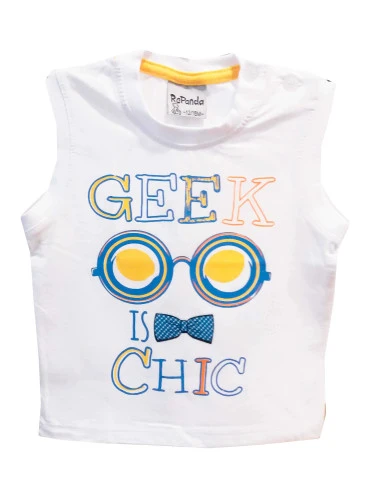 Camiseta tirantes anchos gafas bebé niño 
