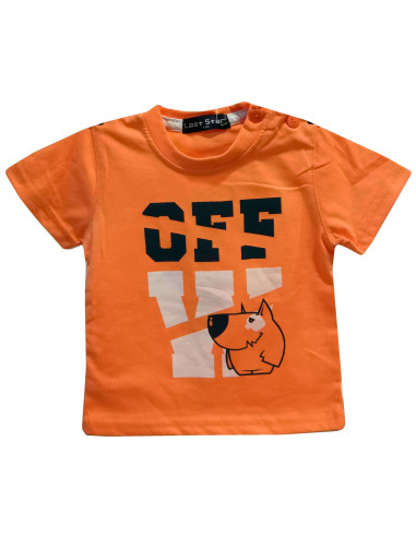 Camiseta manga corta off bebé niño 