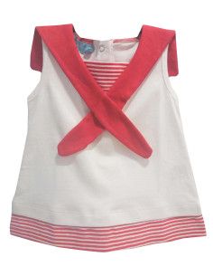 Vestido marinero rojo bebé niña [product.brand] 1 - Ropa para Bebé | dyley | 