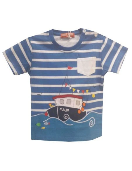 Camiseta manga corta barco bebé niño [product.brand] 1 - Ropa para Bebé | dyley | 