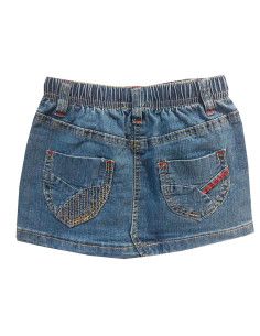 Falda corta denim niña  2