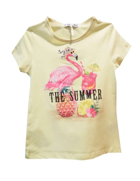 Camiseta flamenco niña 