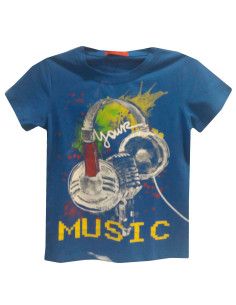 Camiseta manga corta music niño 
