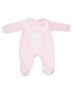 Pijama largo tundosado con cuello bebé niña [product.brand] 1 - Ropa para Bebé | dyley | 