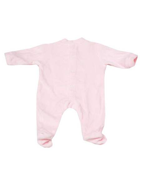 Pijama largo tundosado conejos bebé niña 