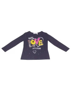 Camiseta manga larga love niña 