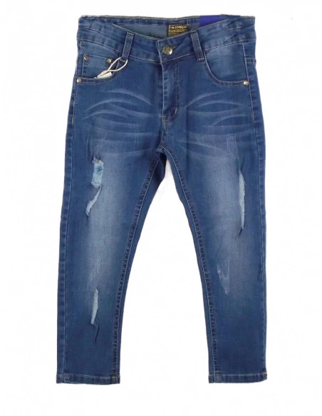 Pantalón tejano roto niño 