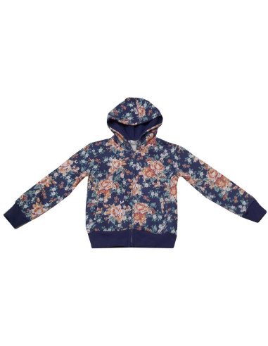 Sudadera capucha estampada niña 