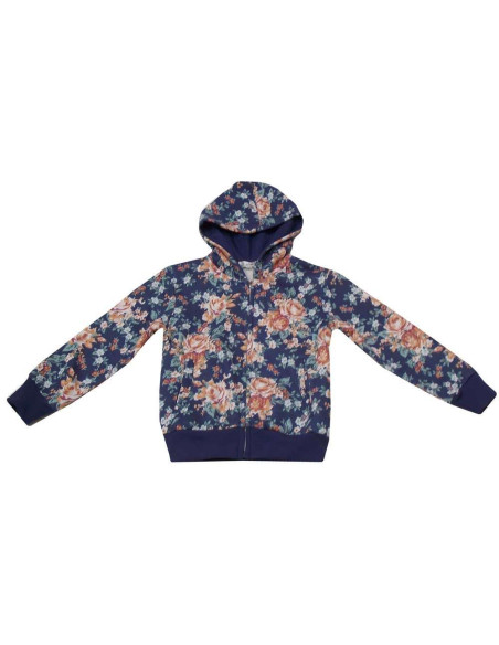 Sudadera capucha estampada niña 