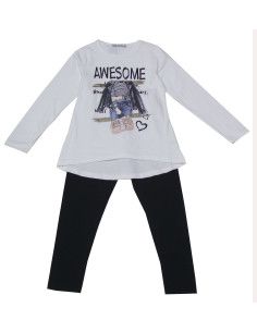 Conjunto dos piezas awesome niña 