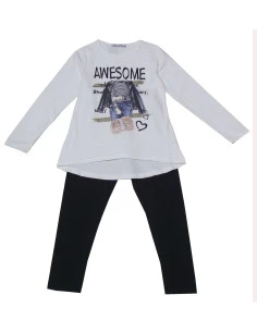 Conjunto dos piezas awesome niña 