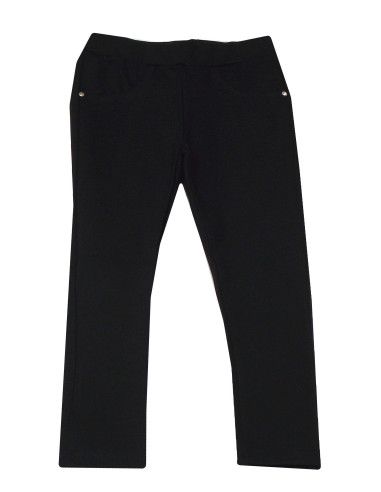 Ropa de niña |Pantalón tipo leggins negro niña | dyley.com Color Negro  Talla 4 Años