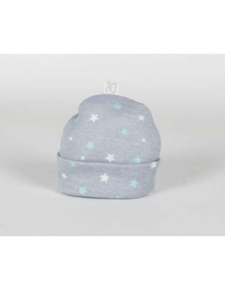 Gorro estrellas azul bebé 