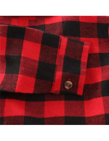 Camisa manga 3/4 cuadros niño 